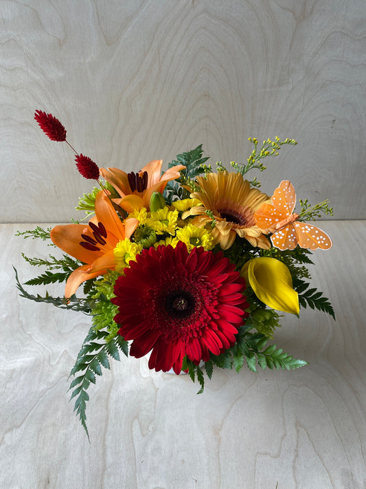 Bright Butterfly Arrangement